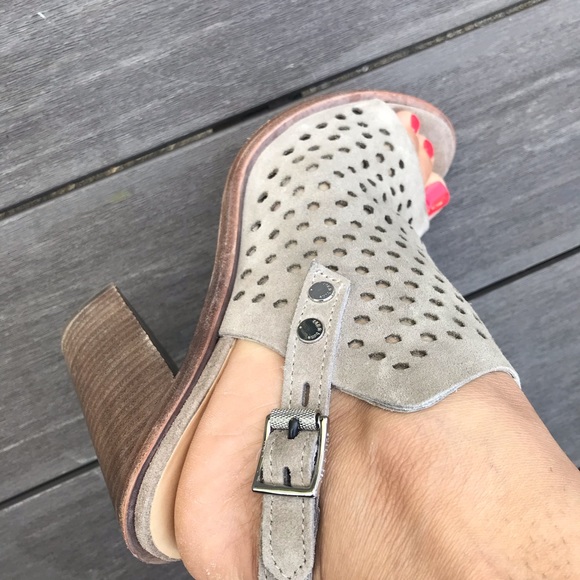 Rag & Bone Wyatt Perforated Suede Leather Sandals - Picture 6 of 9